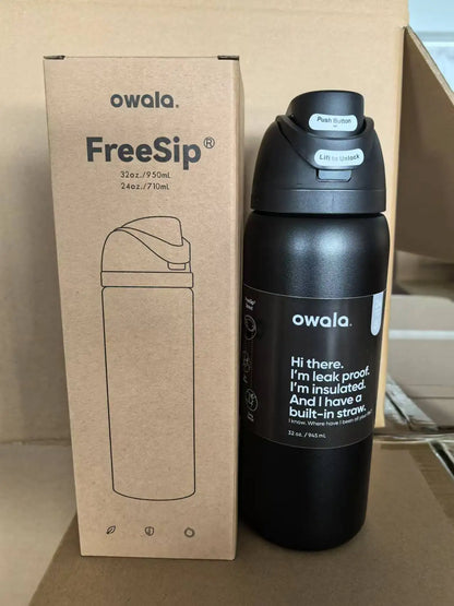 Owala Tumbler: 24/32oz Vacuum Insulated Stainless Steel Water Bottle - Perfect for Outdoor Sports