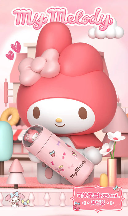 Sanrio Hello Kitty Thermos: [Character Name] print, 350ml, keeps drinks at temperature.