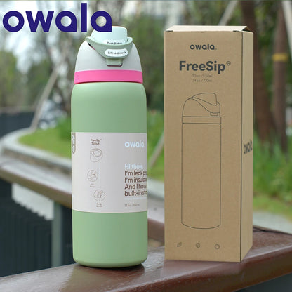 Owala FreeSip Insulated Water Bottle - Ice Water Staying Cold After 24 Hours