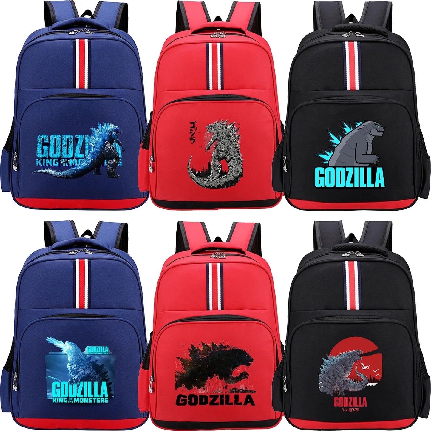 Godzillas New Backpack for Kids Dinosaur Monster Schoolbag Primary Large Capacity School Student School Bag Anime Bags Kids Gift