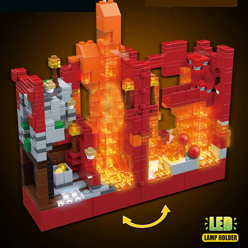 Minecraft Building Kit - Fire House - My Room collection - Lego compatible.