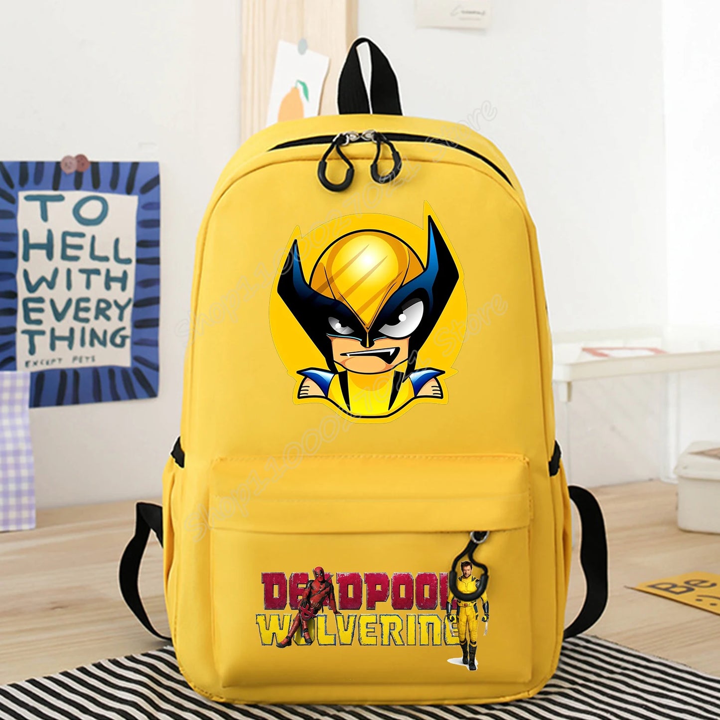 Deadpool & Wolverine Backpack - Material & Stitching Detail