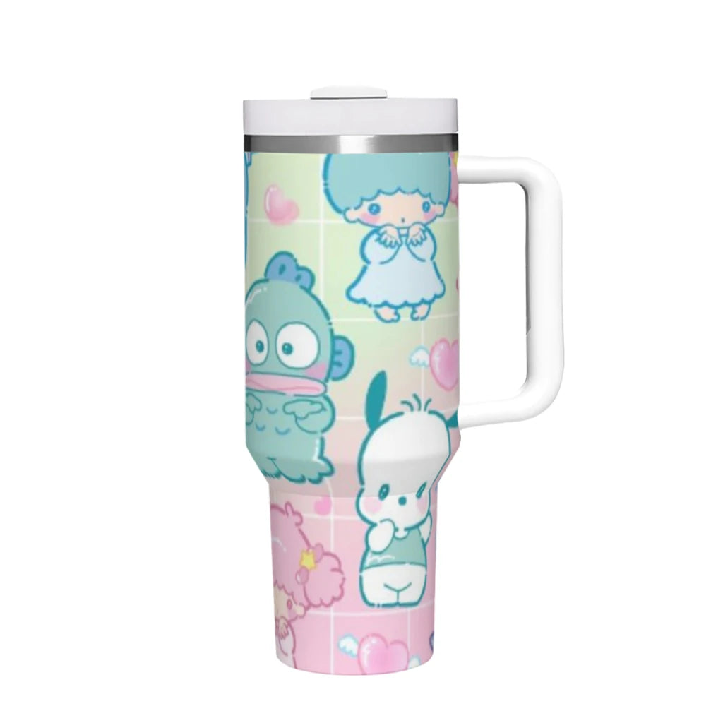 Pompompurin Insulated Tumbler, 40oz, Sanrio Characters, Leak-Proof Lid