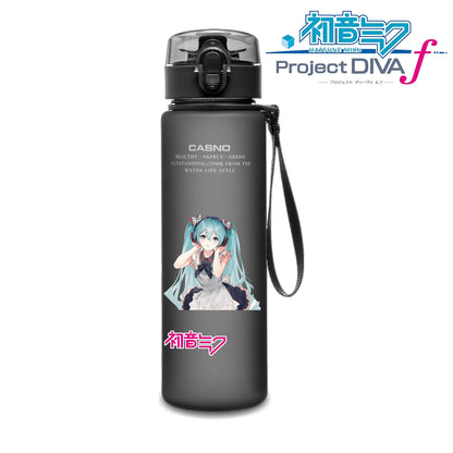 Hot selling Miniso Hatsune Miku cartoon anime large capacity portable plastic sports water bottle cute water bottle beautiful