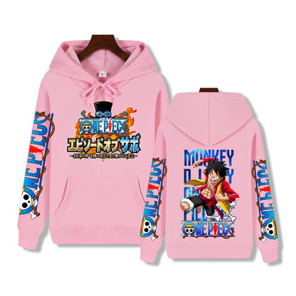 Printed Luffy Hoodie - Hood Detail