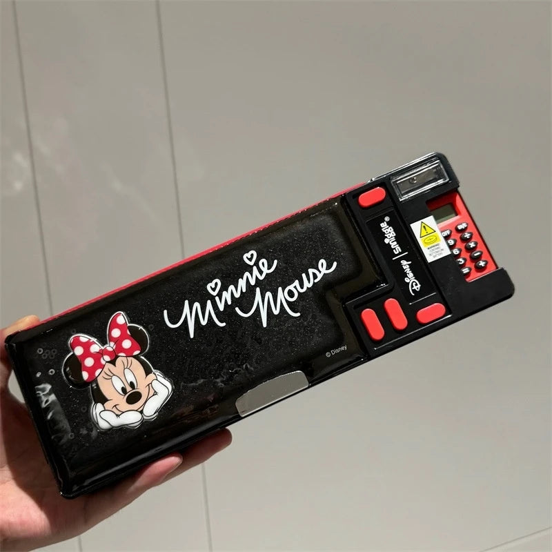 Minnie Mouse & Minecraft Stationery Set - Compact Closed View with Character Print