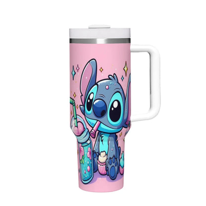 Blue Stitch design tumbler, 40oz, stainless steel, MINISO brand