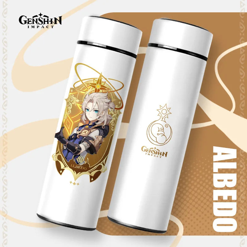 Zhongli Genshin Impact Thermos, Stainless Steel, Temperature Control