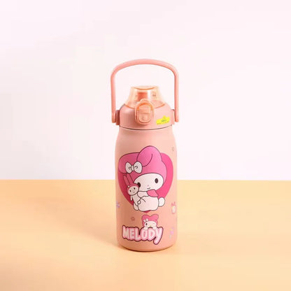 Sanrio Y2K Cinnamoroll 1200ml thermos, student water bottle.