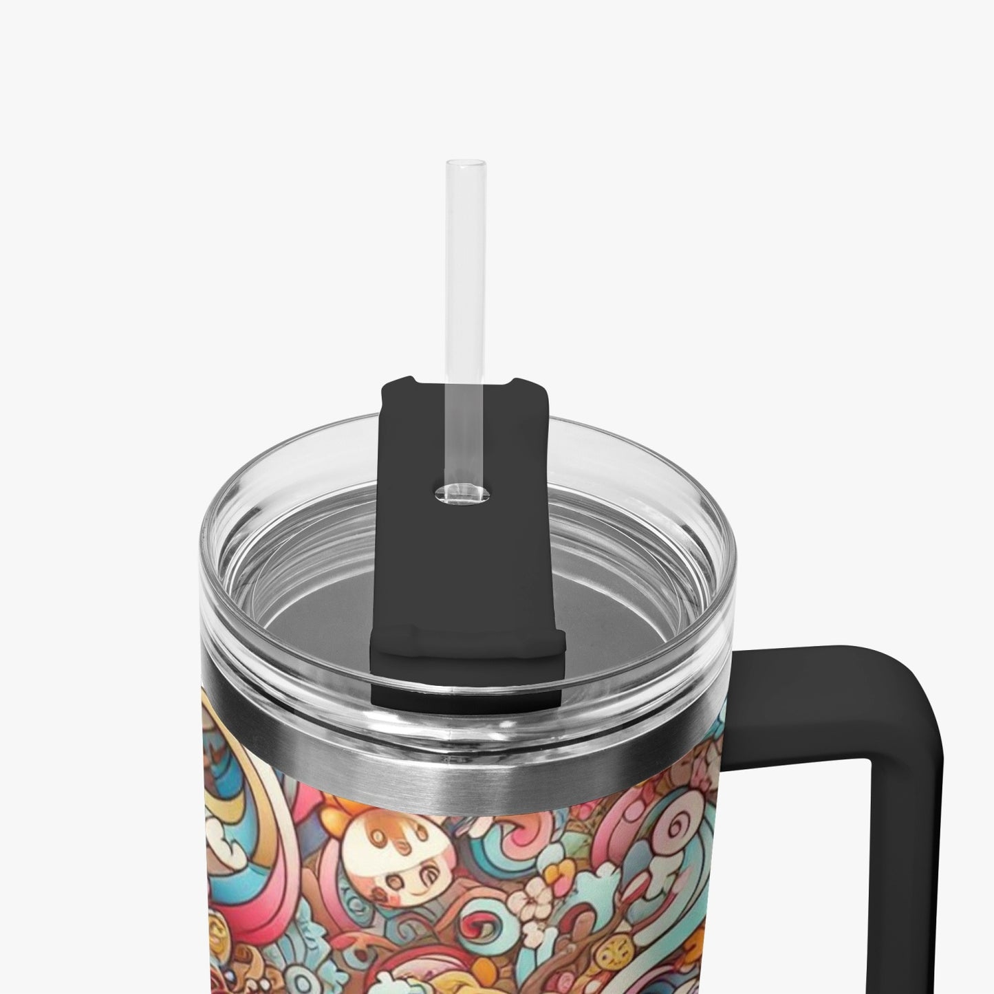 Tumbler - Stanley cup - Car Tumbler Cup 40oz, Anime & Retro Comic Book Style Insulated Mug, Colorful Superhero Design - premium material. perfect gift idea. Order yours now and stand out with this exclusive piece!